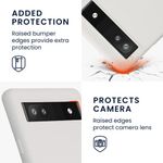 Husa Kwmobile pentru Google Pixel 6a, Silicon, Alb, 58053.48 fotografia produsului View 5 S