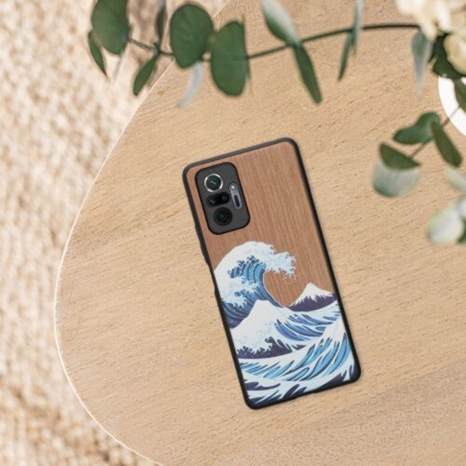 Husa Kwmobile pentru Xiaomi Redmi Note 10 Pro, Lemn, Multicolor, 55940.08 fotografia produsului View 2 L