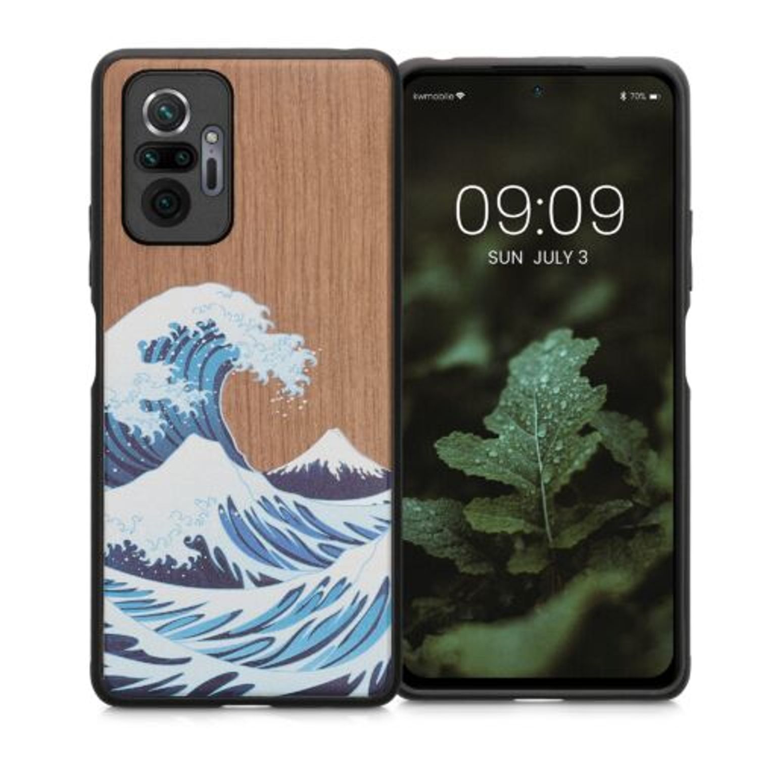 Husa Kwmobile pentru Xiaomi Redmi Note 10 Pro, Lemn, Multicolor, 55940.08 fotografia produsului
