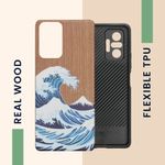 Husa Kwmobile pentru Xiaomi Redmi Note 10 Pro, Lemn, Multicolor, 55940.08 fotografia produsului View 4 S
