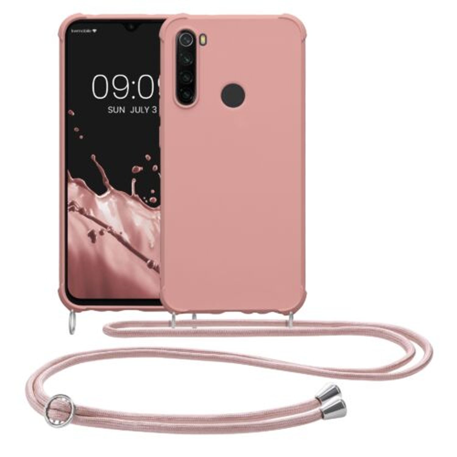 Husa Kwmobile pentru Xiaomi Redmi Note 8, Silicon, Roz, 53490.154 fotografia produsului