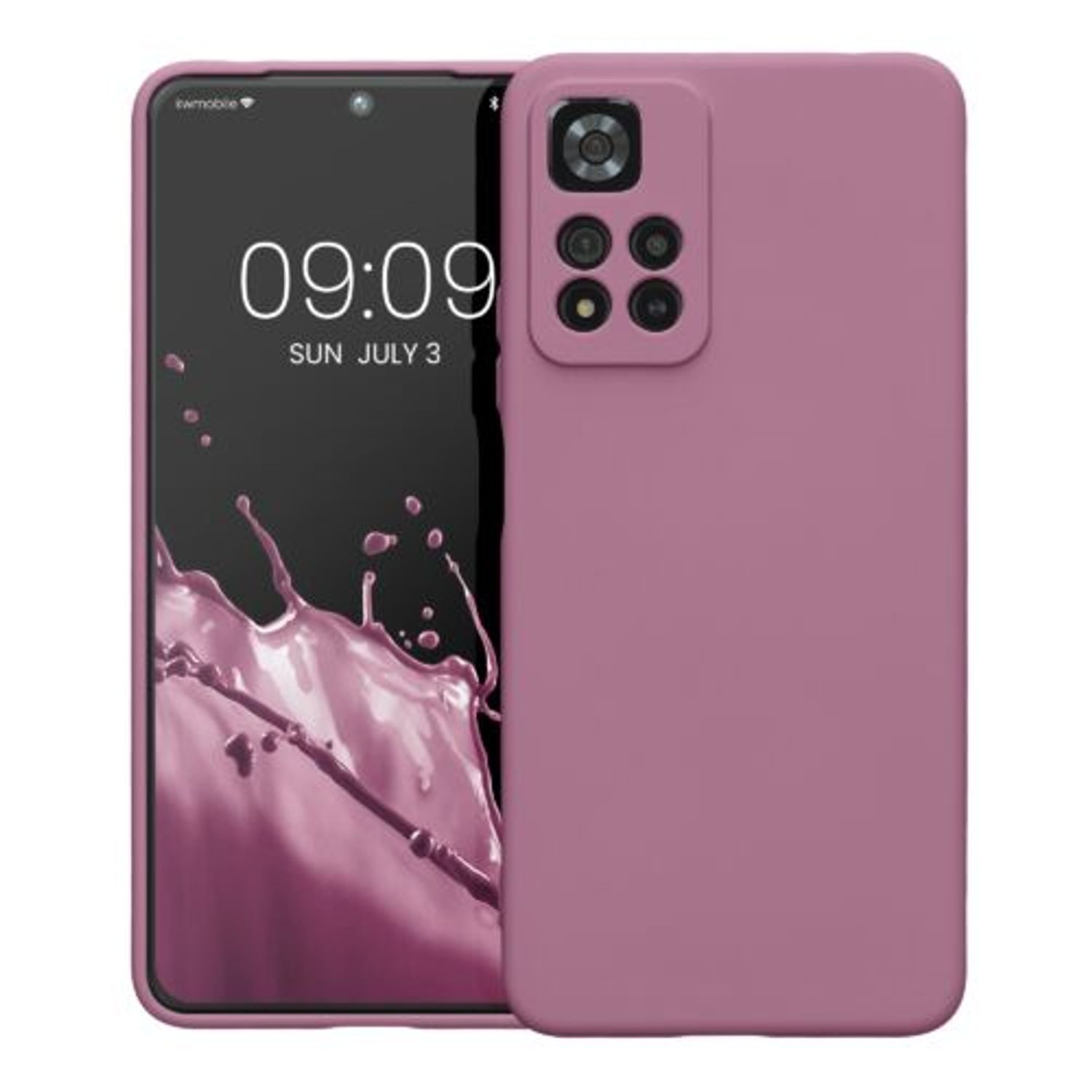 Husa Kwmobile pentru Xiaomi Redmi Note 11 Pro Plus 5G, Silicon, Violet, 58097.167 fotografia produsului