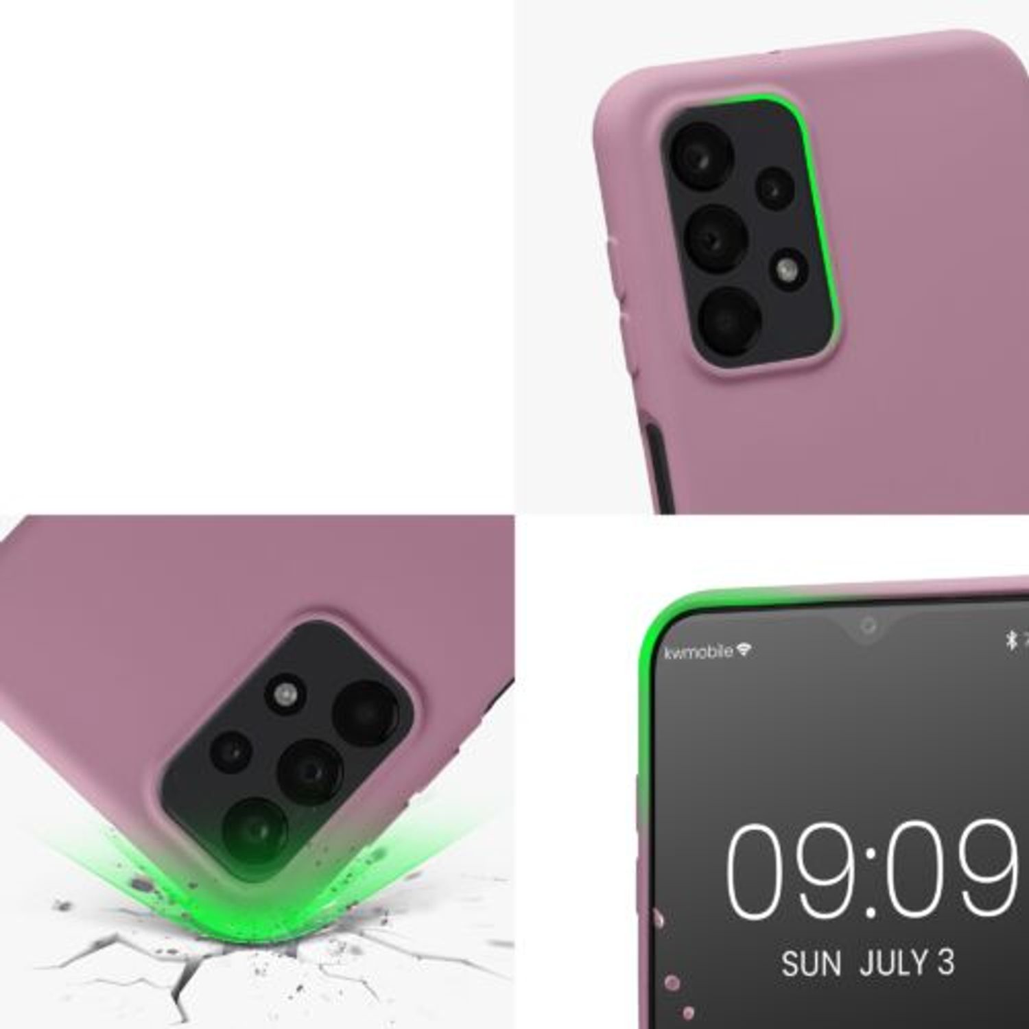 Husa Kwmobile pentru Samsung Galaxy A23, Silicon, Violet, 58044.167 fotografia produsului View 10 L