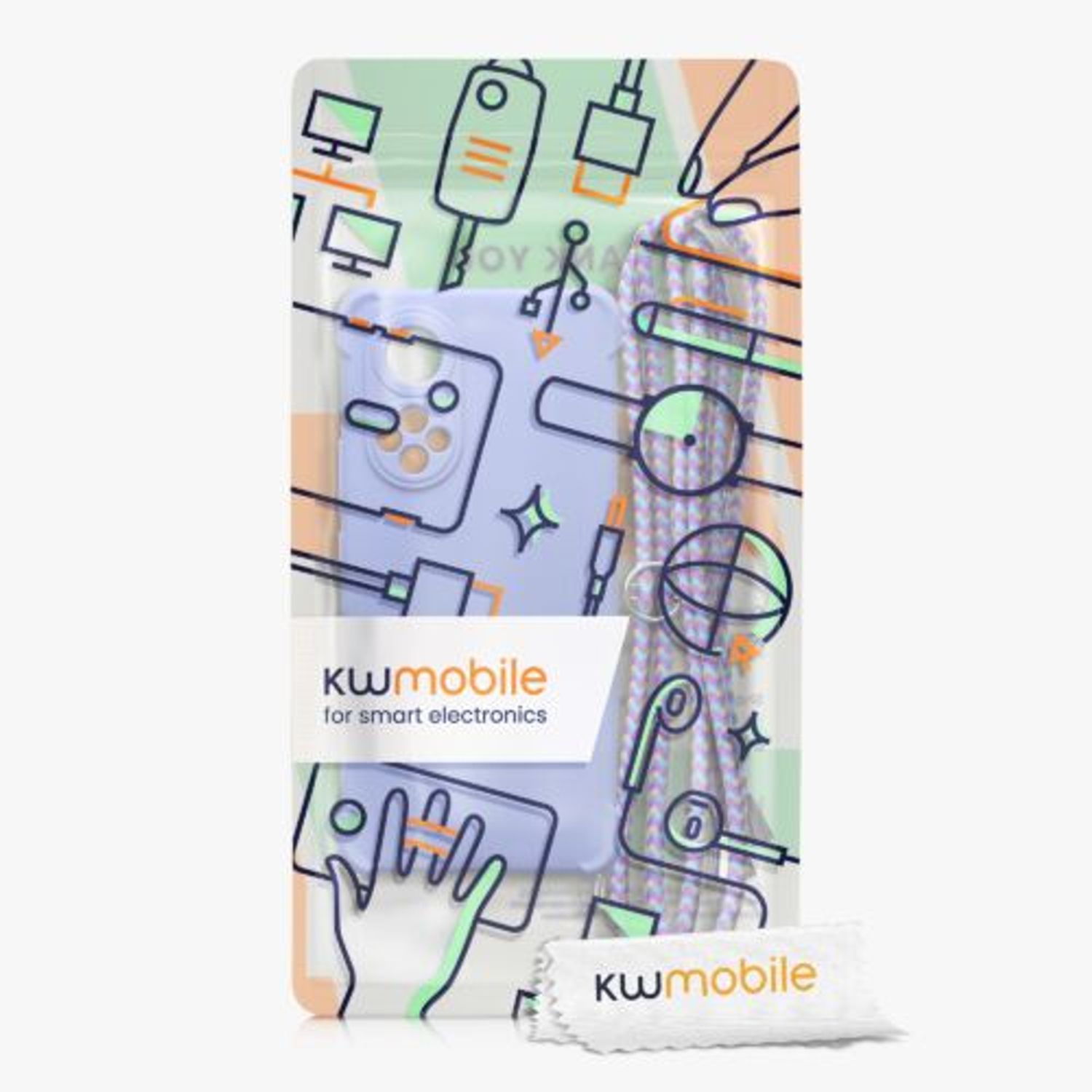 Husa Kwmobile pentru Honor 50, Silicon, Albastru, 58089.108 fotografia produsului View 7 L