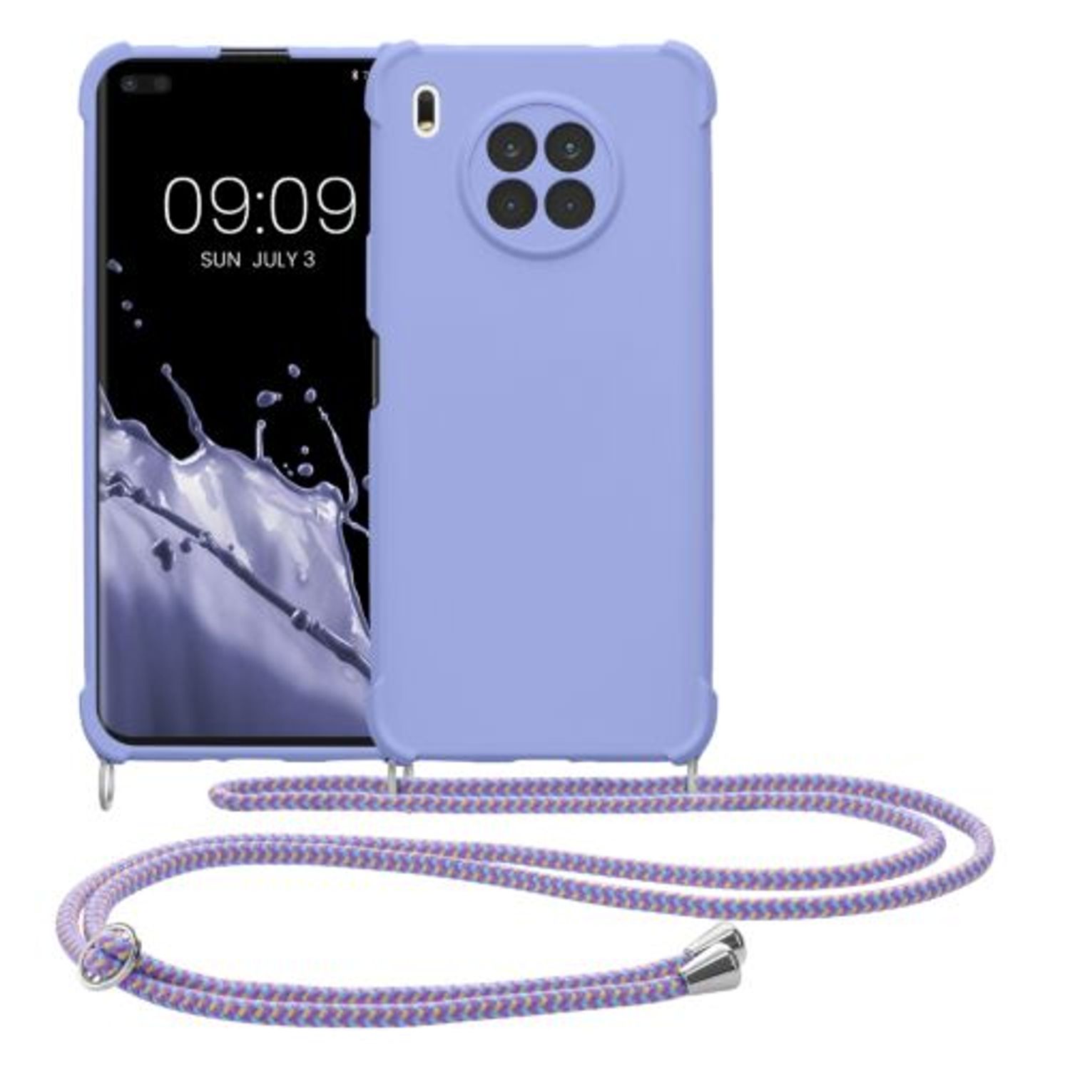 Husa Kwmobile pentru Honor 50 Lite, Silicon, Albastru, 58090.108 fotografia produsului