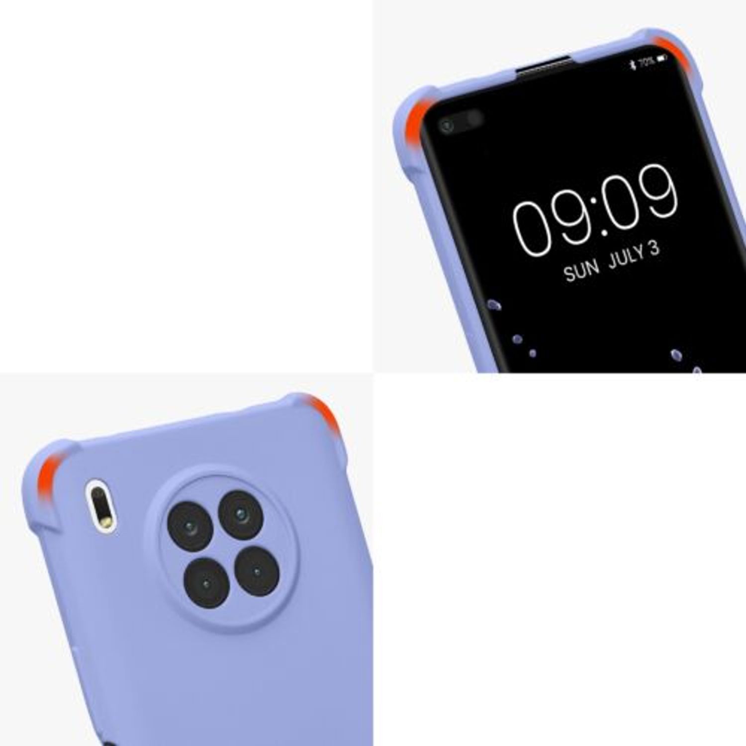 Husa Kwmobile pentru Honor 50 Lite, Silicon, Albastru, 58090.108 fotografia produsului View 8 L