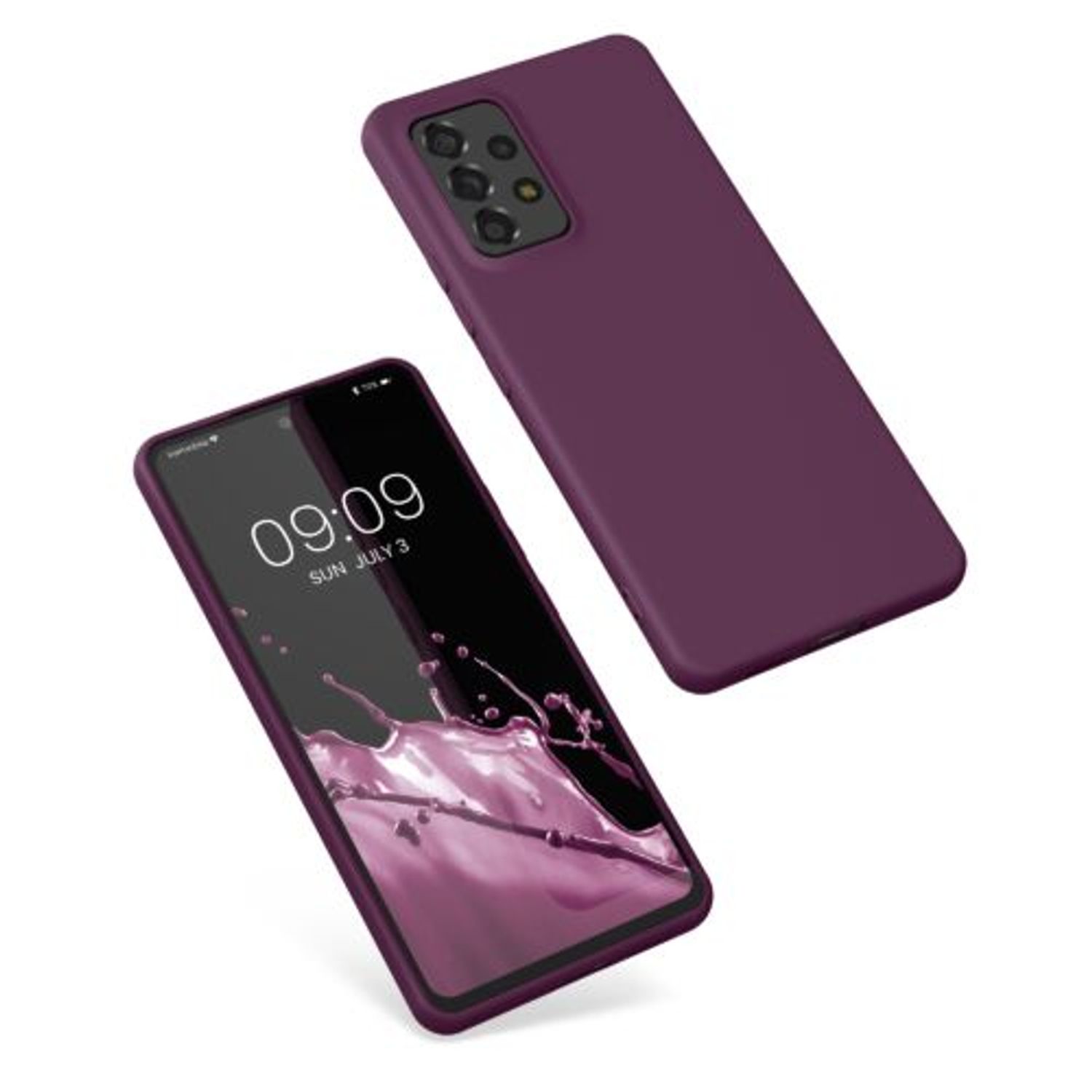 Husa Kwmobile pentru Samsung Galaxy A53 5G, Silicon, Violet, 58051.187 fotografia produsului