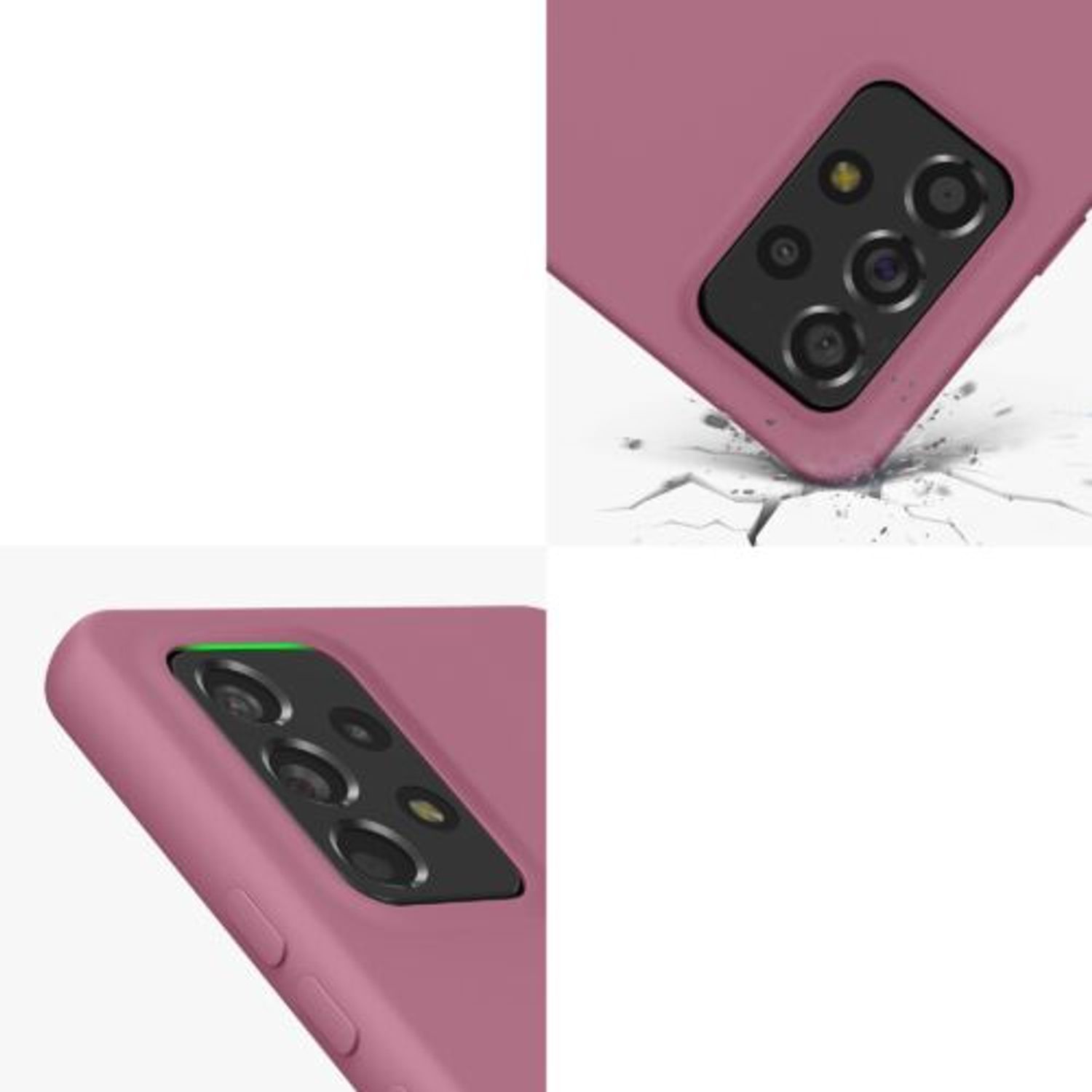 Husa Kwmobile pentru Samsung Galaxy A53 5G, Silicon, Violet, 58051.167 fotografia produsului View 7 L