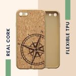 Husa Kwmobile pentru Apple iPhone 8/iPhone 7/iPhone SE 2, Pluta, Maro, 58128.02 fotografia produsului View 3 S