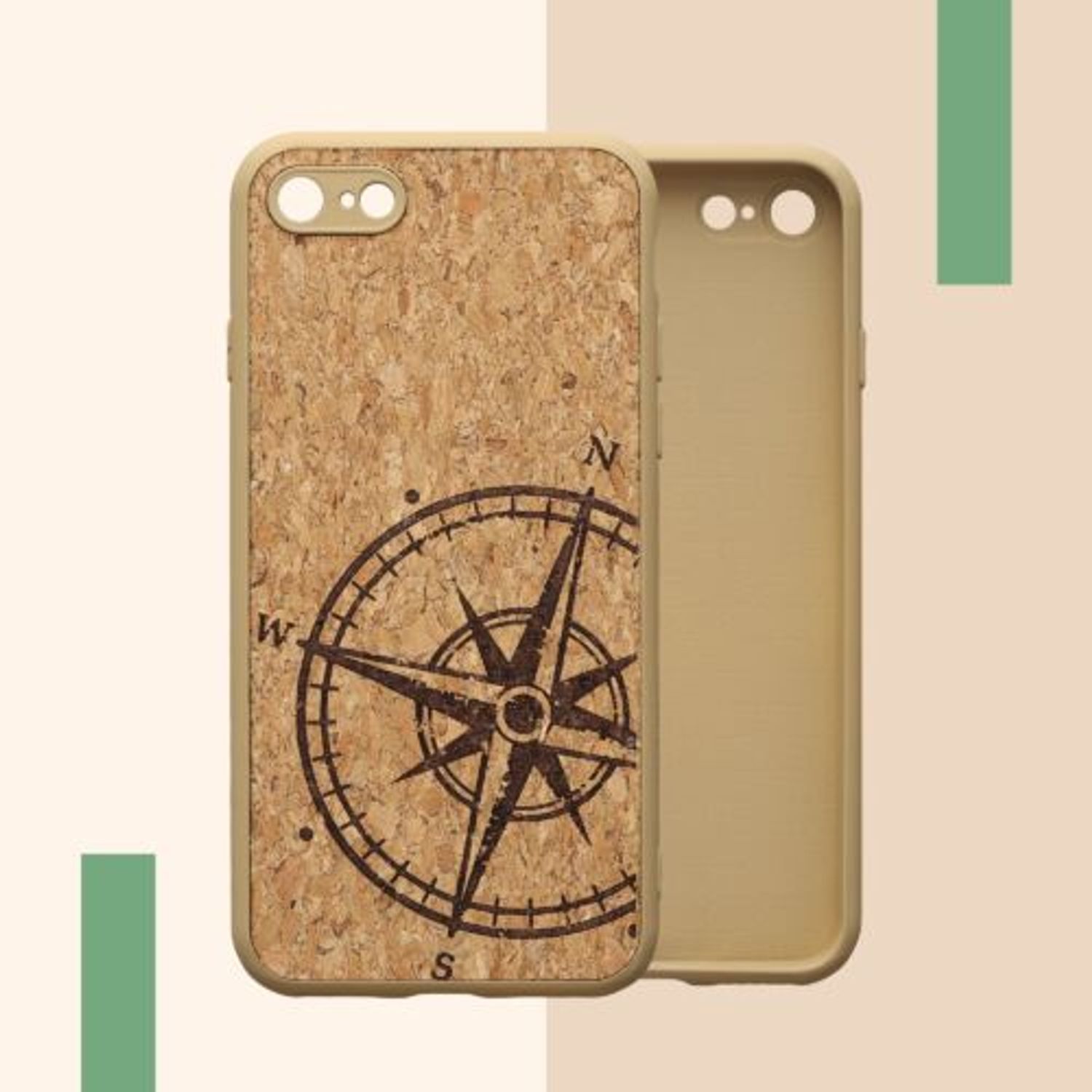 Husa Kwmobile pentru Apple iPhone 8/iPhone 7/iPhone SE 2, Pluta, Maro, 58128.02 fotografia produsului View 9 L
