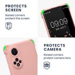 Husa Kwmobile pentru Honor 50, Silicon, Roz, 58089.154 fotografia produsului View 3 S