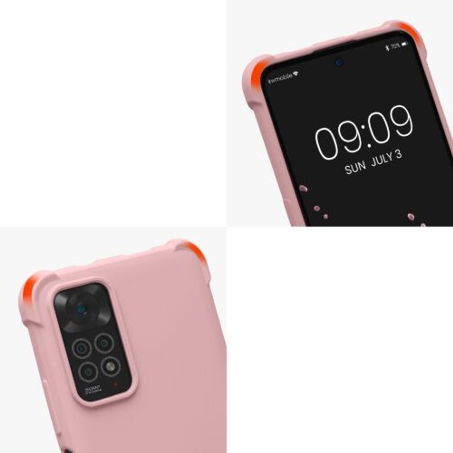 Husa Kwmobile pentru Xiaomi Redmi Note 11/Redmi Note 11s, Silicon, Roz, 58085.154 fotografia produsului View 8 L