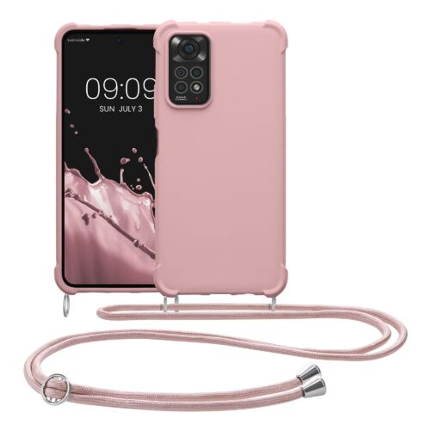 Husa Kwmobile pentru Xiaomi Redmi Note 11/Redmi Note 11s, Silicon, Roz, 58085.154 fotografia produsului