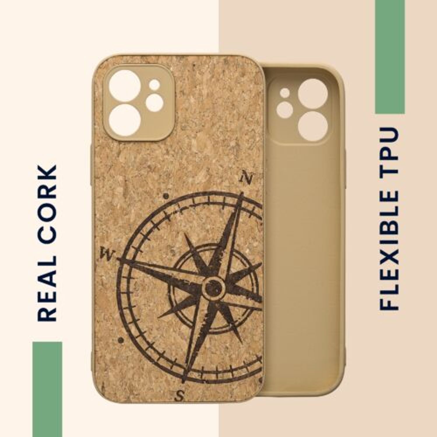 Husa Kwmobile pentru Apple iPhone 12/iPhone 12 Pro, Pluta, Maro, 58123.02 fotografia produsului View 4 L