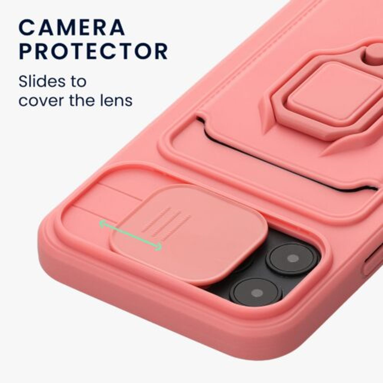 Husa Kwmobile pentru Apple iPhone 12/iPhone 12 Pro, Silicon, Roz, 58130.193 fotografia produsului View 3 L
