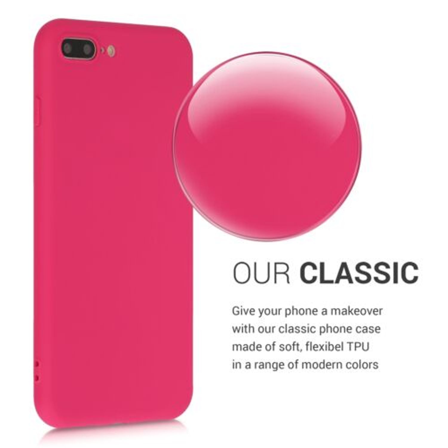 Husa pentru Apple iPhone 8 Plus/iPhone 7 Plus, Silicon, Violet, 39499.175 fotografia produsului View 6 L