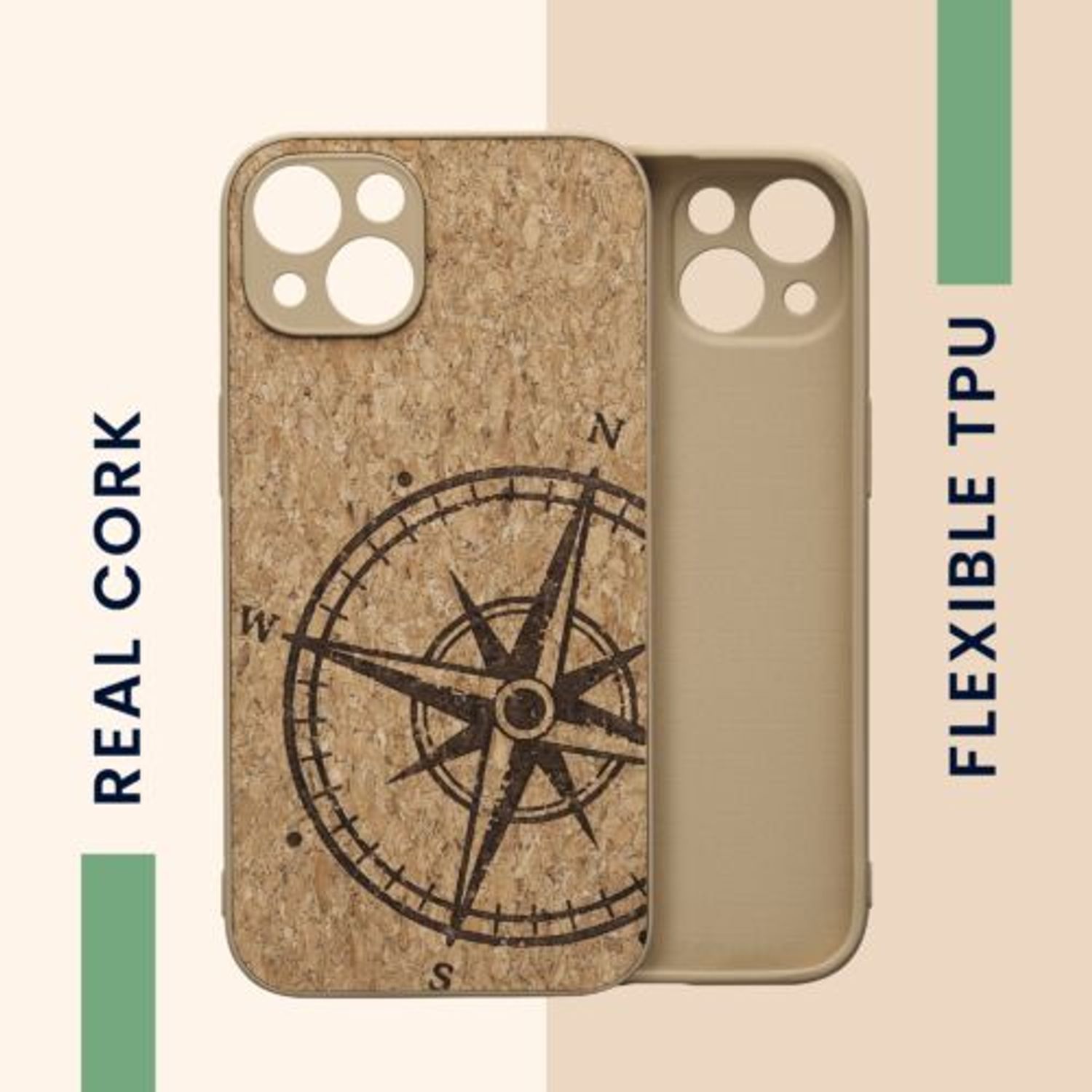 Husa Kwmobile pentru Apple iPhone 13, Pluta, Maro, 58125.02 fotografia produsului View 4 L