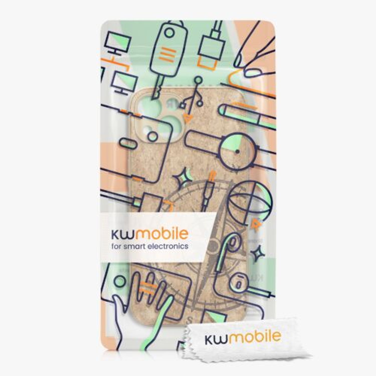 Husa Kwmobile pentru Apple iPhone 13, Pluta, Maro, 58125.02 fotografia produsului View 8 L
