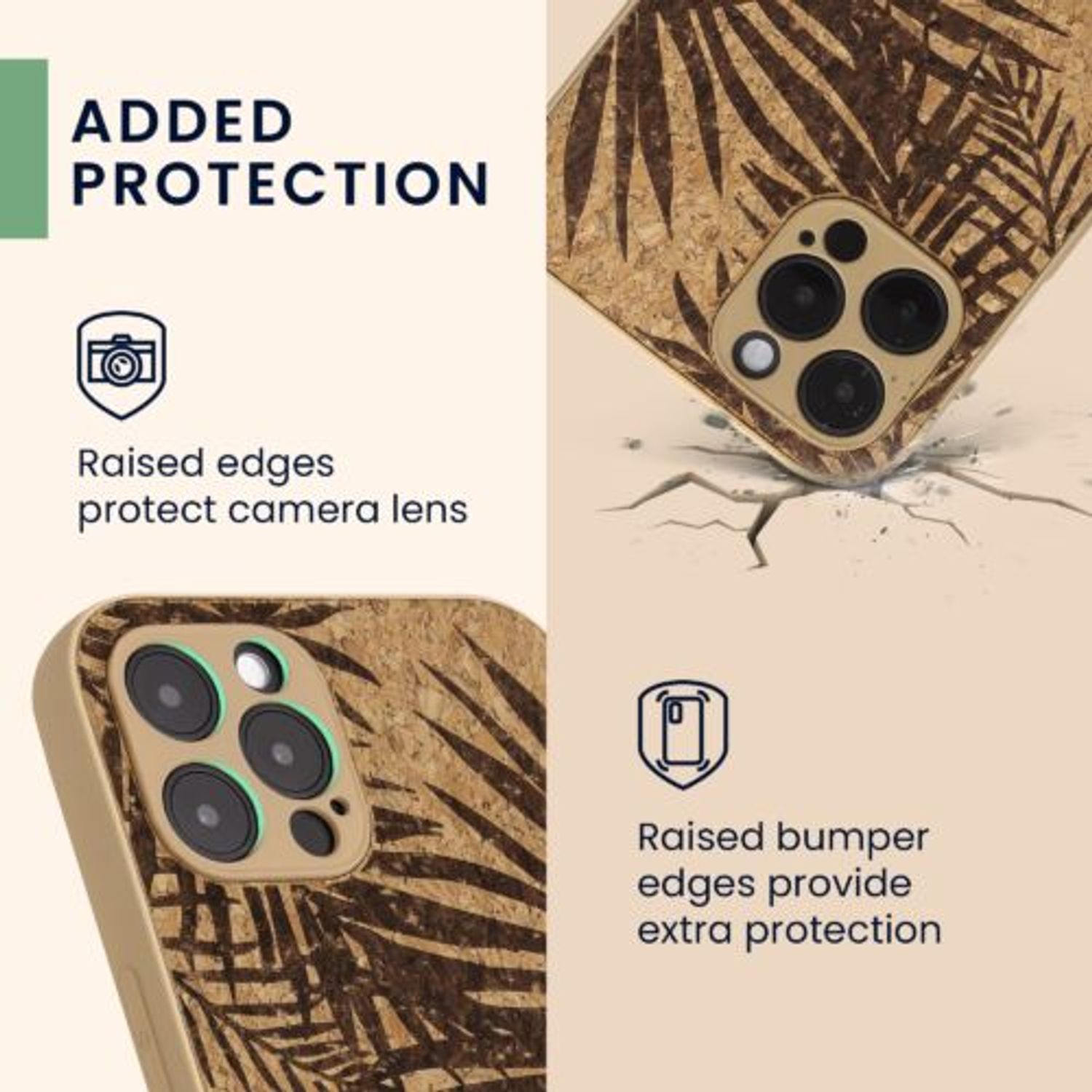 Husa Kwmobile pentru Apple iPhone 12 Pro, Pluta, Maro, 58124.01 fotografia produsului View 3 L