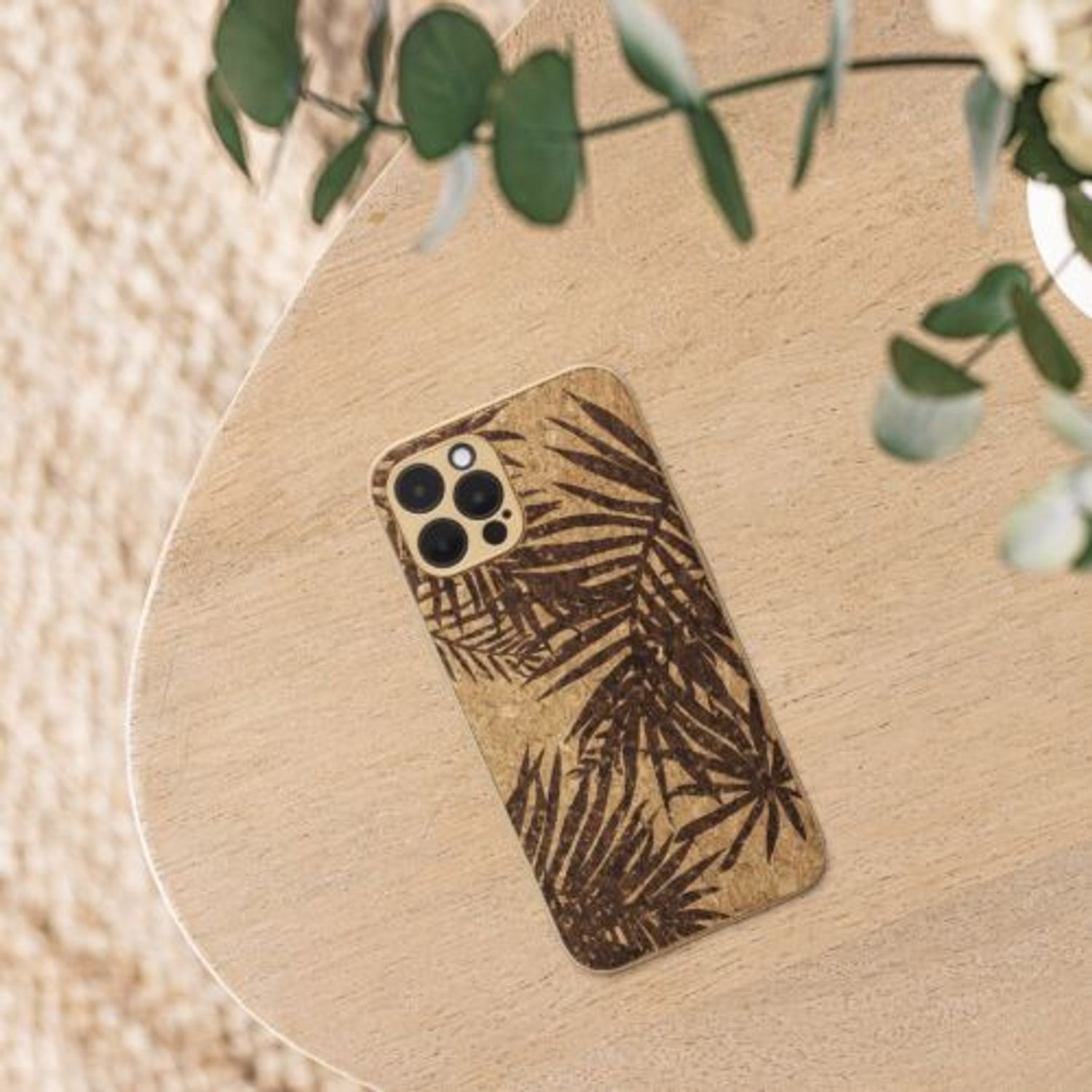Husa Kwmobile pentru Apple iPhone 12 Pro, Pluta, Maro, 58124.01 fotografia produsului View 2 L