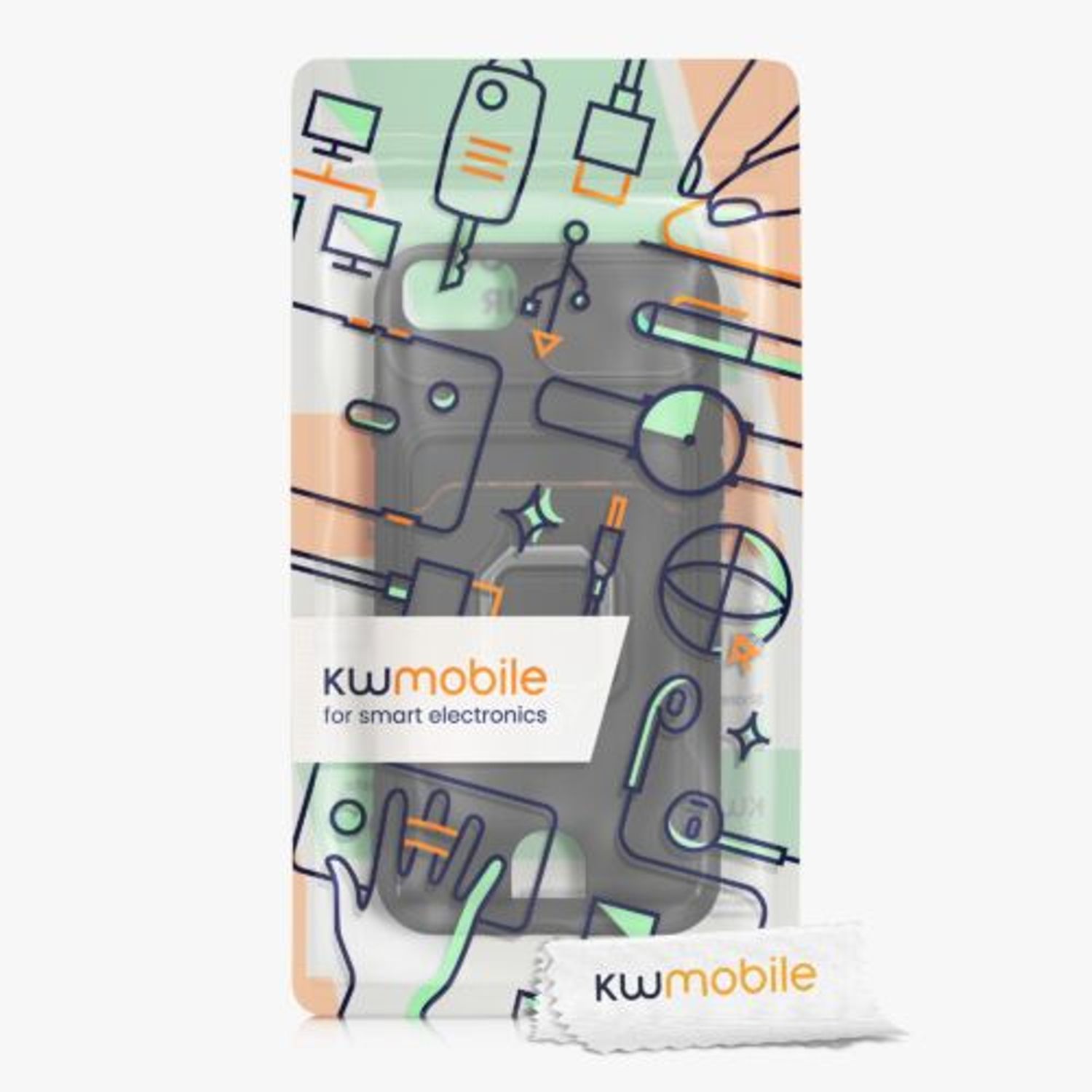 Husa Kwmobile pentru Apple iPhone 8/iPhone 7/iPhone SE 2, Silicon, Negru, 58131.01 fotografia produsului View 8 L