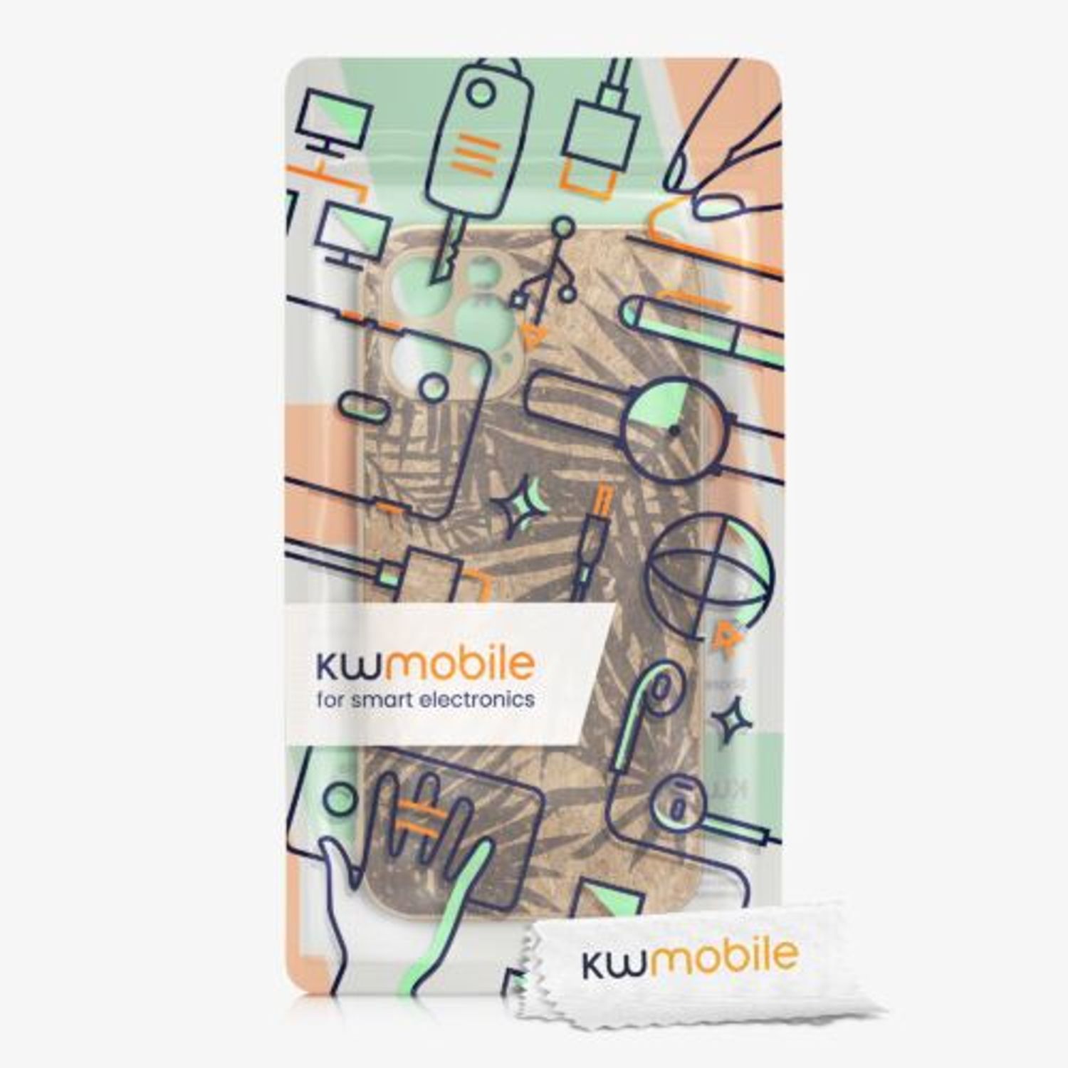 Husa Kwmobile pentru Apple iPhone 12 Pro, Pluta, Maro, 58124.01 fotografia produsului View 8 L
