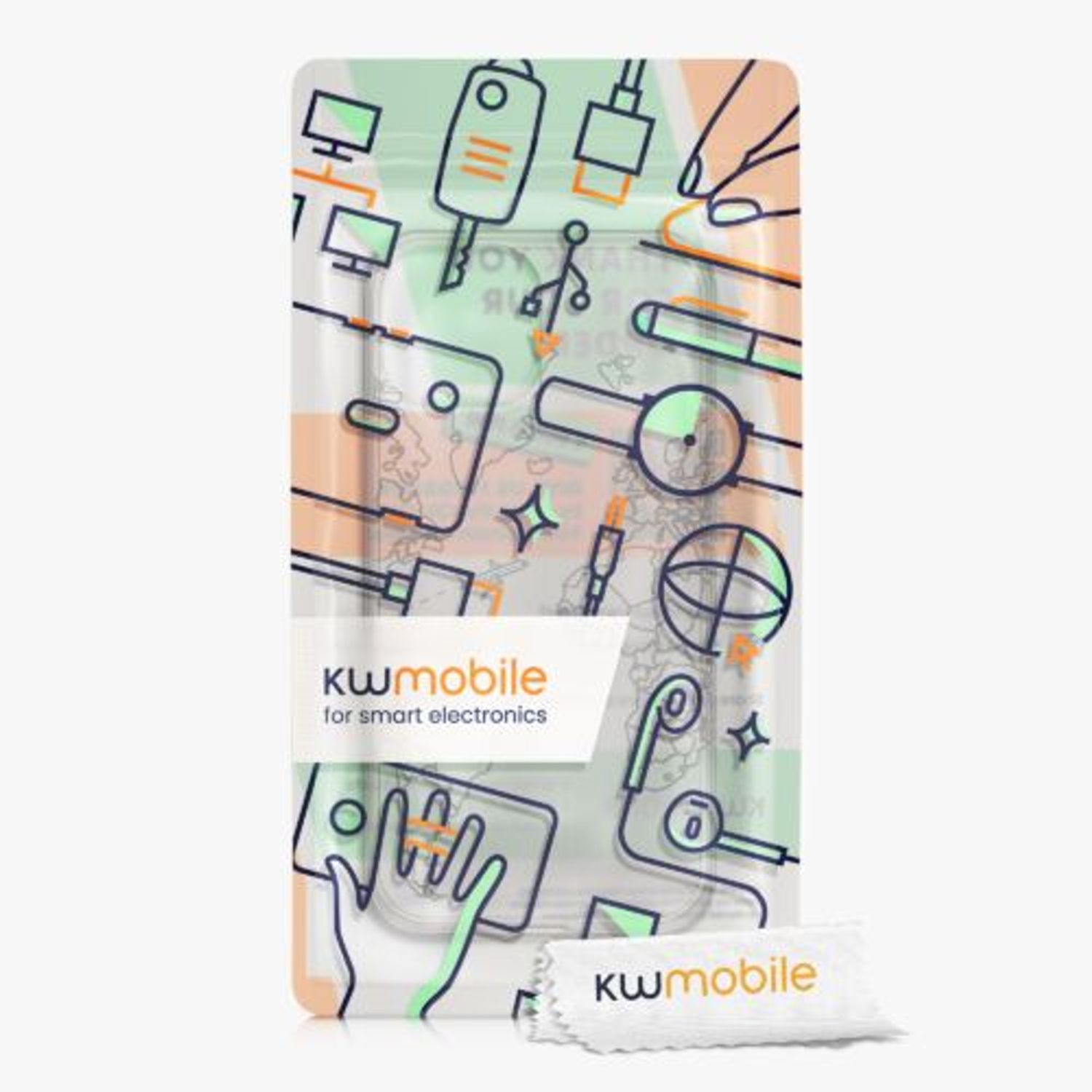 Husa Kwmobile pentru Apple iPhone 13, Silicon, Transparent/Argintiu, 57143.04 fotografia produsului