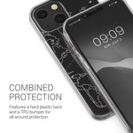 Husa Kwmobile pentru Apple iPhone 13, Silicon, Transparent/Argintiu, 57143.04 fotografia produsului View 4 S