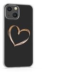 Husa Kwmobile pentru Apple iPhone 13, Silicon, Transparent/Gold, 57143.05 fotografia produsului View 8 S