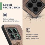 Husa Kwmobile pentru OnePlus 10 Pro, Lemn, Maro, 57462.02 fotografia produsului View 3 S