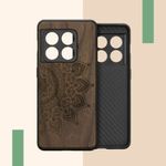 Husa Kwmobile pentru OnePlus 10 Pro, Lemn, Maro, 57462.03 fotografia produsului View 7 S