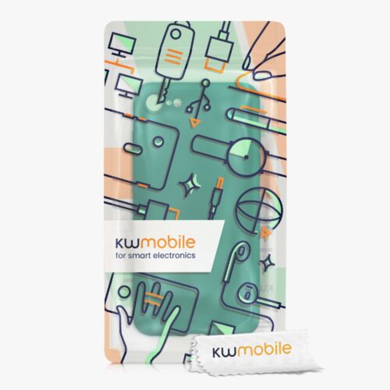 Husa Kwmobile pentru Apple iPhone 8/iPhone 7/iPhone SE 2, Silicon, Verde, 49979.142 fotografia produsului View 2 L