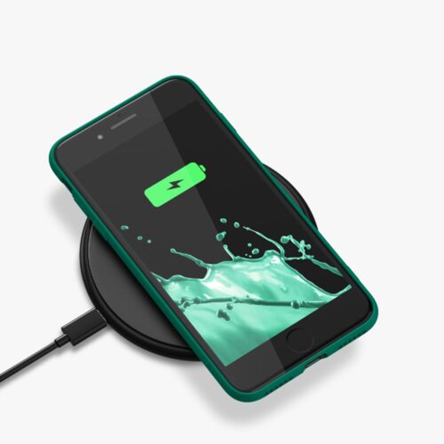 Husa Kwmobile pentru Apple iPhone 8/iPhone 7/iPhone SE 2, Silicon, Verde, 49979.142 fotografia produsului View 5 L