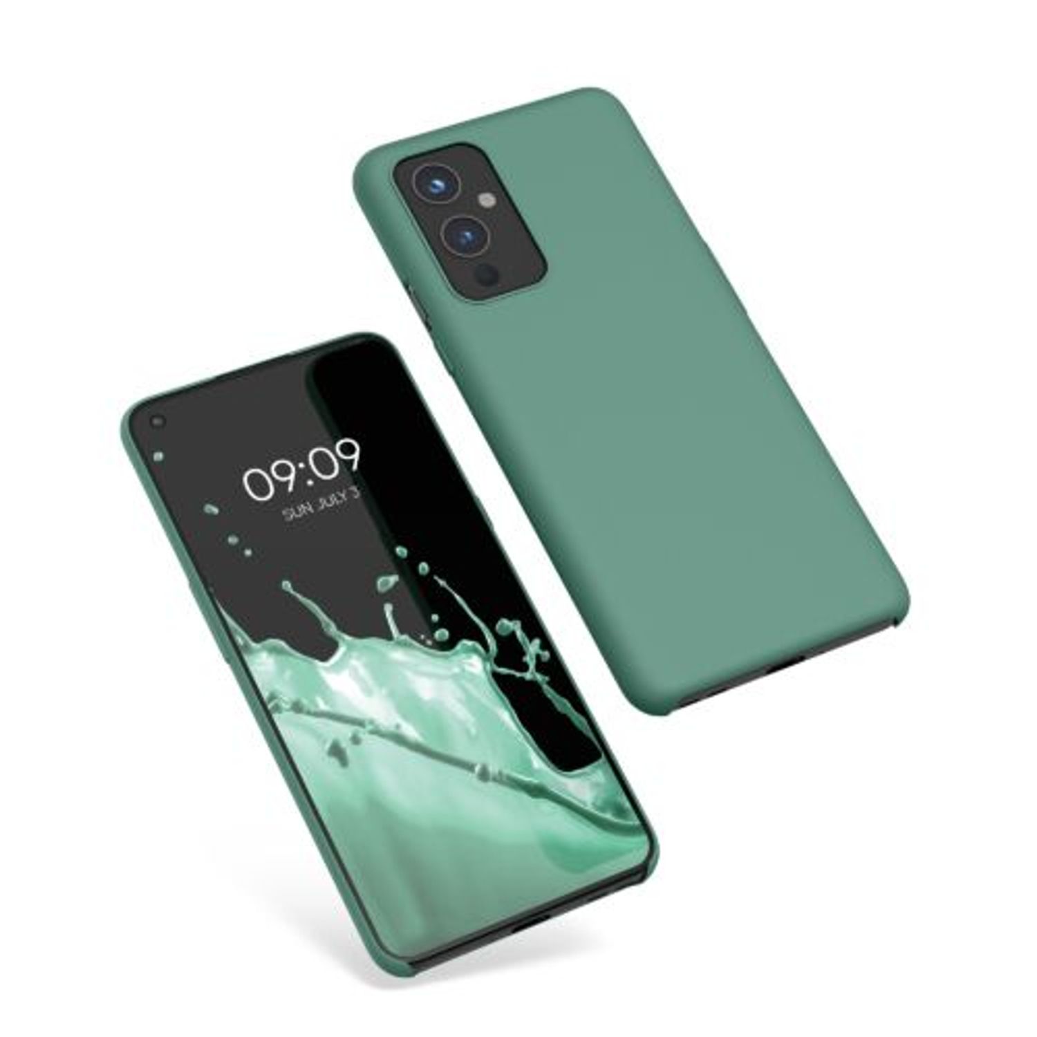 Husa Kwmobile pentru OnePlus 9, Silicon, Verde, 56040.166 fotografia produsului