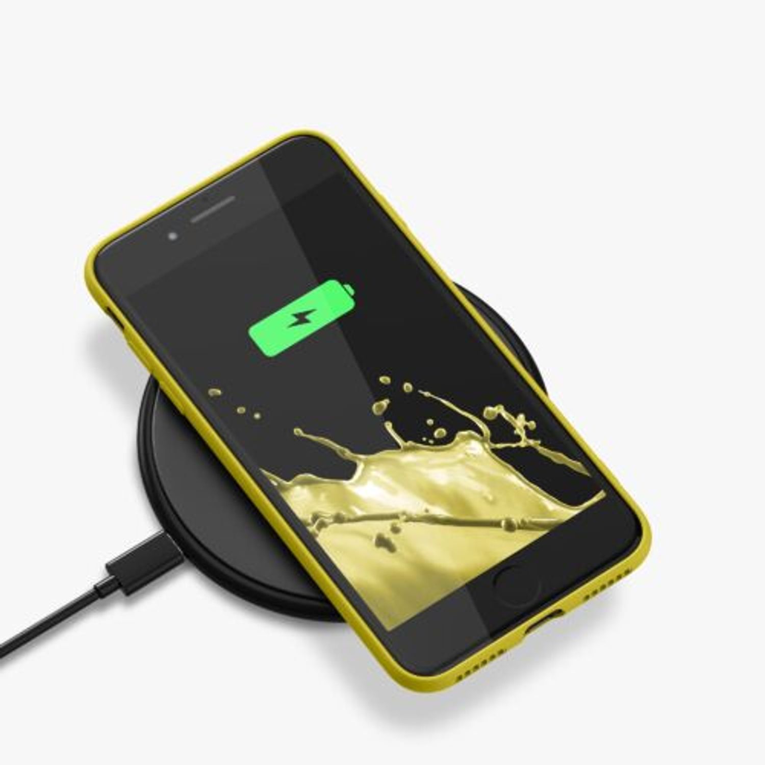 Husa Kwmobile pentru Apple iPhone 8/iPhone 7/iPhone SE 2, Silicon, Galben, 49979.143 fotografia produsului View 10 L