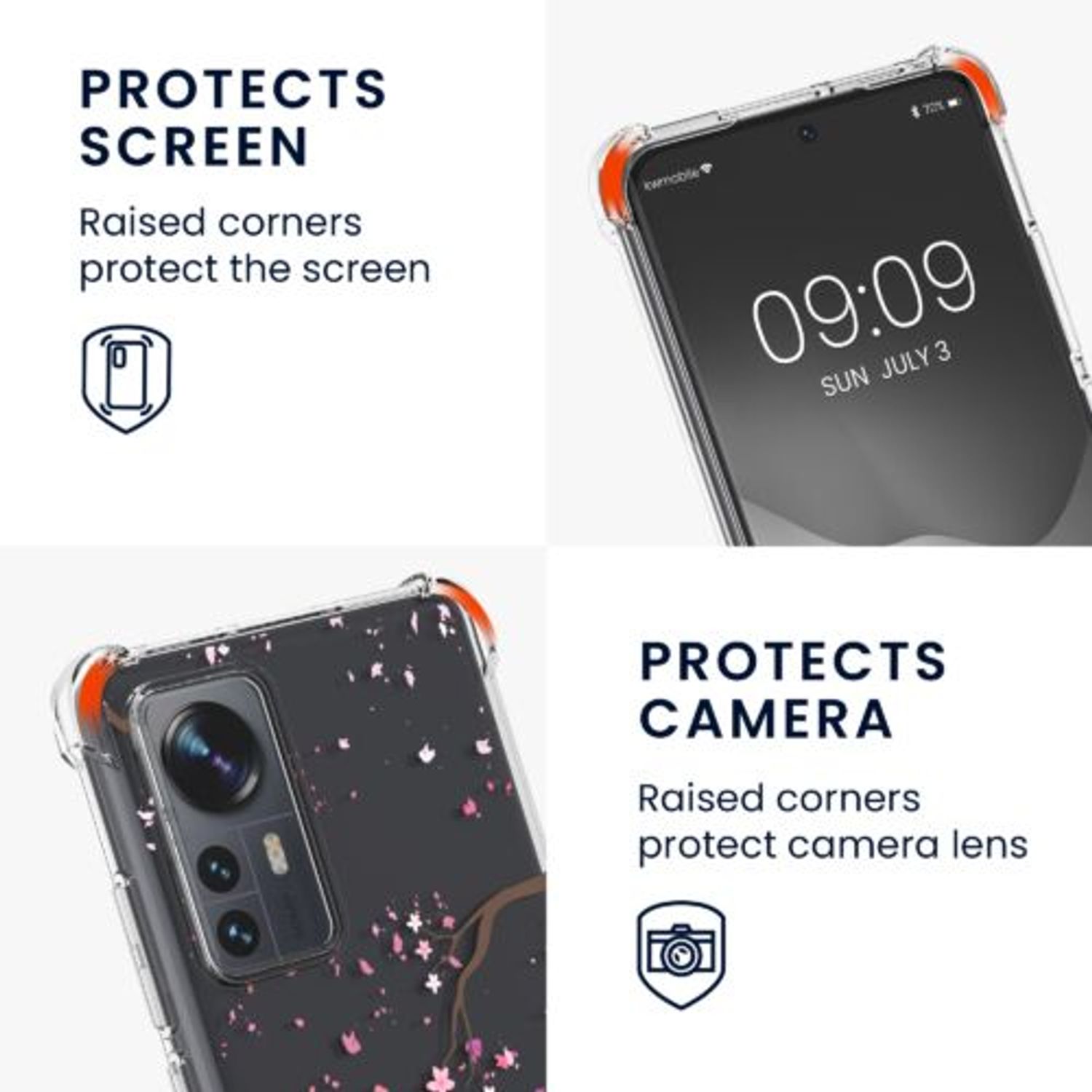 Husa Kwmobile pentru Xiaomi 12/12X, Silicon, Multicolor, 58199.01 fotografia produsului View 3 L