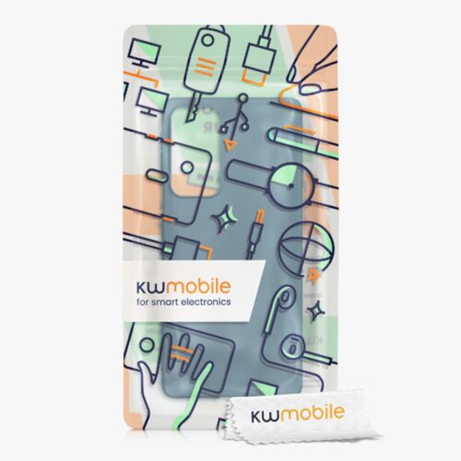 Husa Kwmobile pentru Motorola Edge 20, Silicon, Verde, 56058.78 fotografia produsului View 6 L