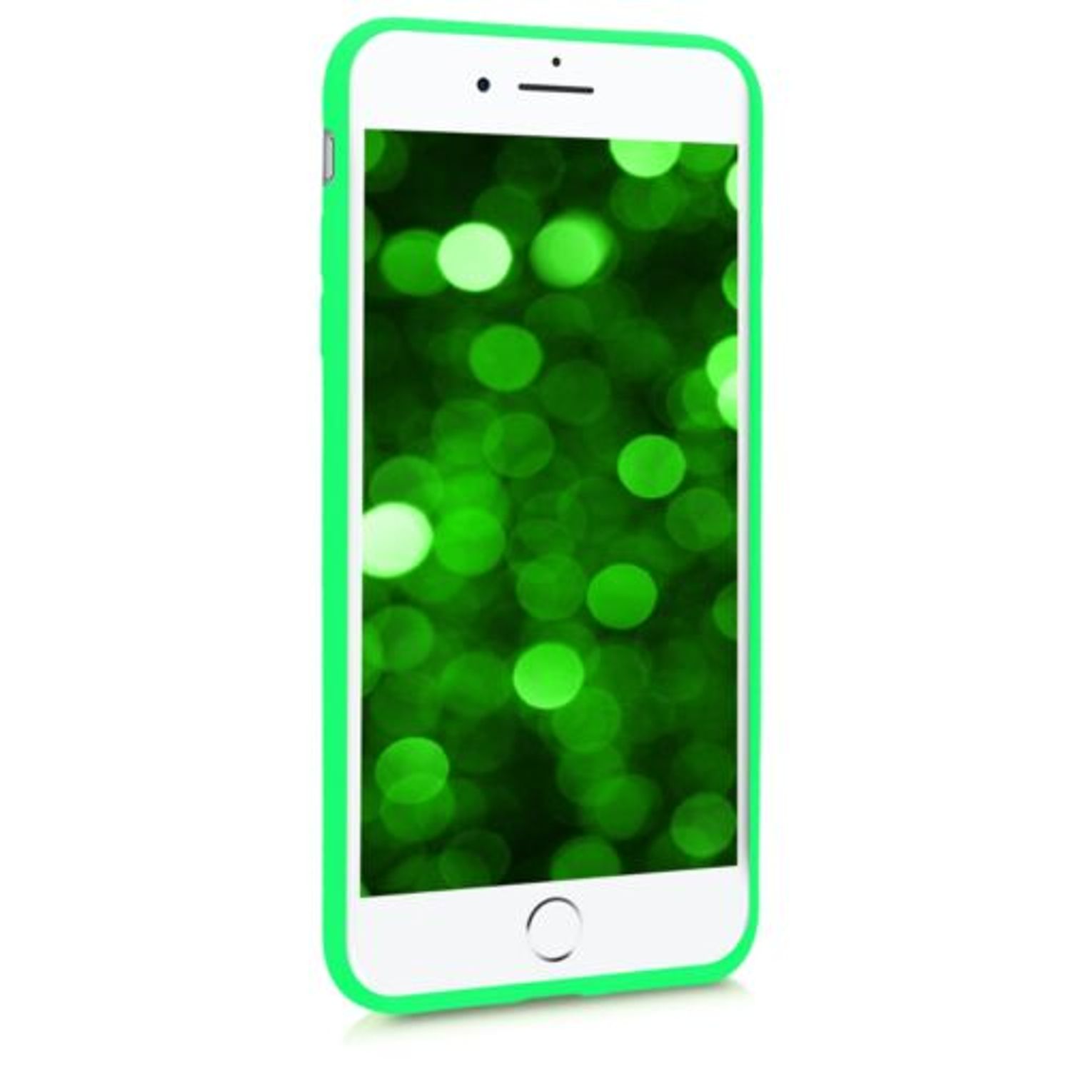 Husa pentru Apple iPhone 8 Plus/iPhone 7 Plus, Silicon, Verde, 45354.44 fotografia produsului View 3 L