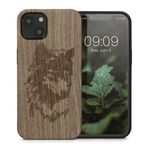 Husa Kwmobile pentru Apple iPhone 13, Lemn, Maro, 55953.10 fotografia produsului