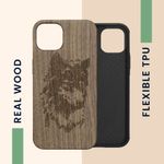 Husa Kwmobile pentru Apple iPhone 13, Lemn, Maro, 55953.10 fotografia produsului View 4 S