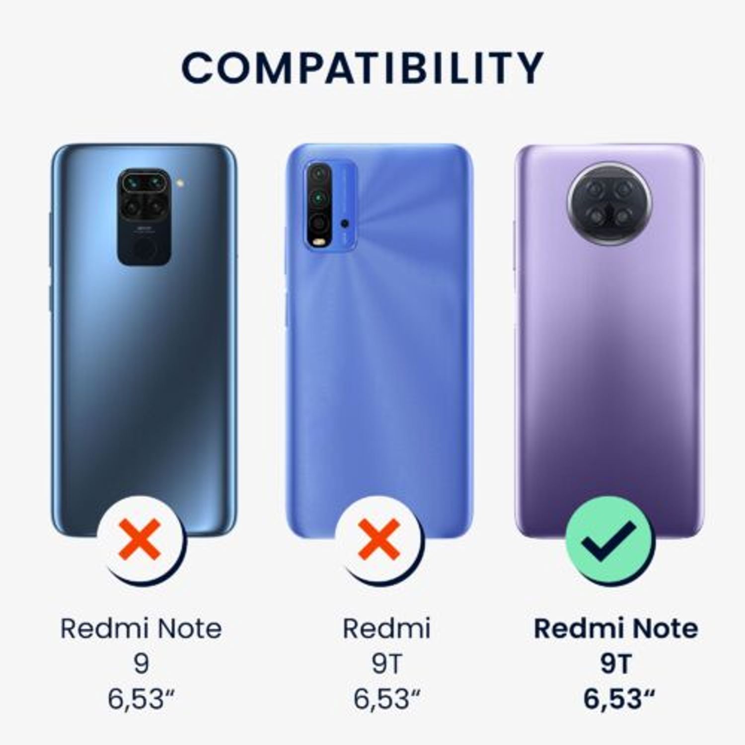 Husa Kwmobile pentru Xiaomi Redmi Note 9T, Silicon, Multicolor, 58214.01 fotografia produsului View 5 L