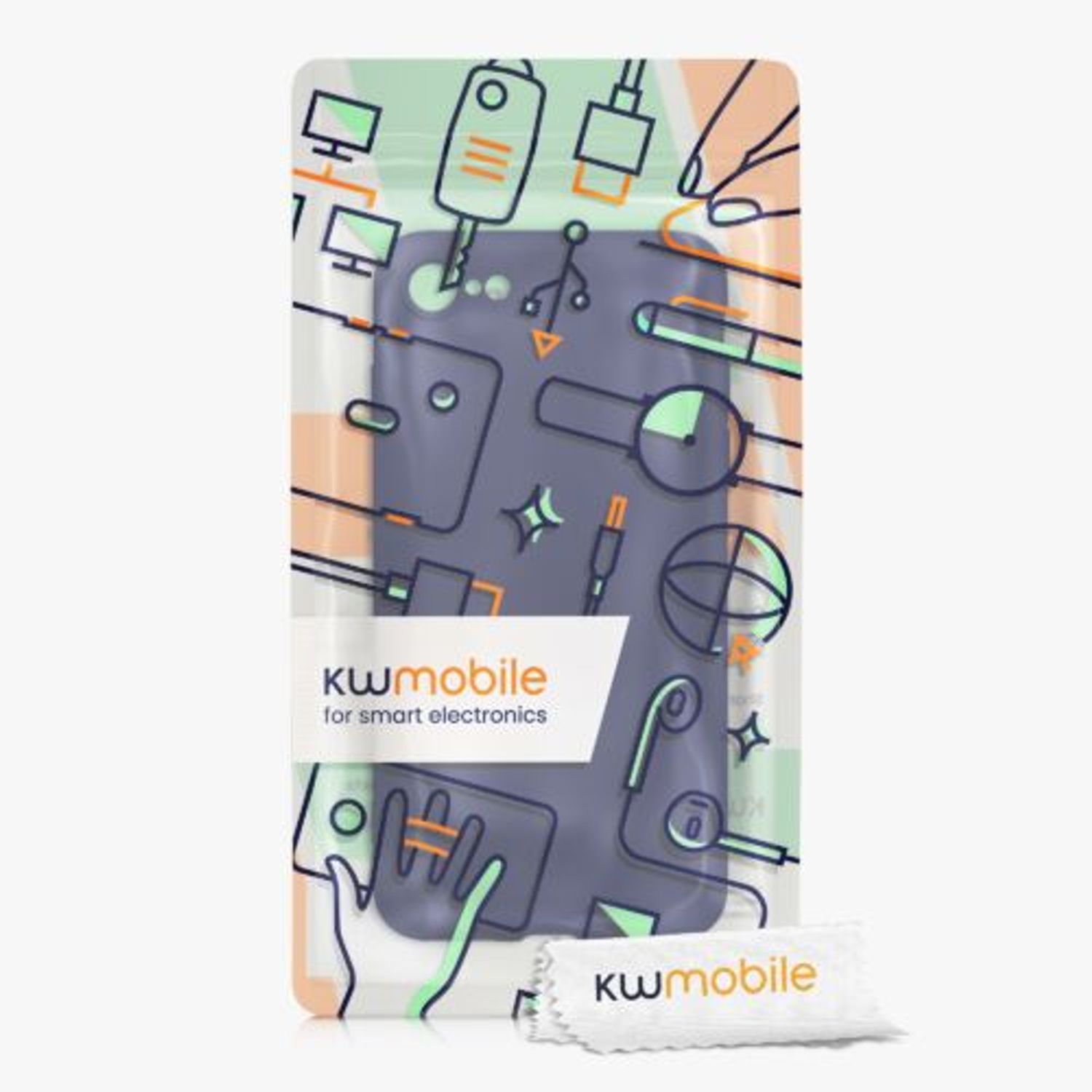 Husa Kwmobile pentru Apple iPhone 8/iPhone 7/iPhone SE 2, Silicon, Albastru, 49979.182 fotografia produsului View 7 L