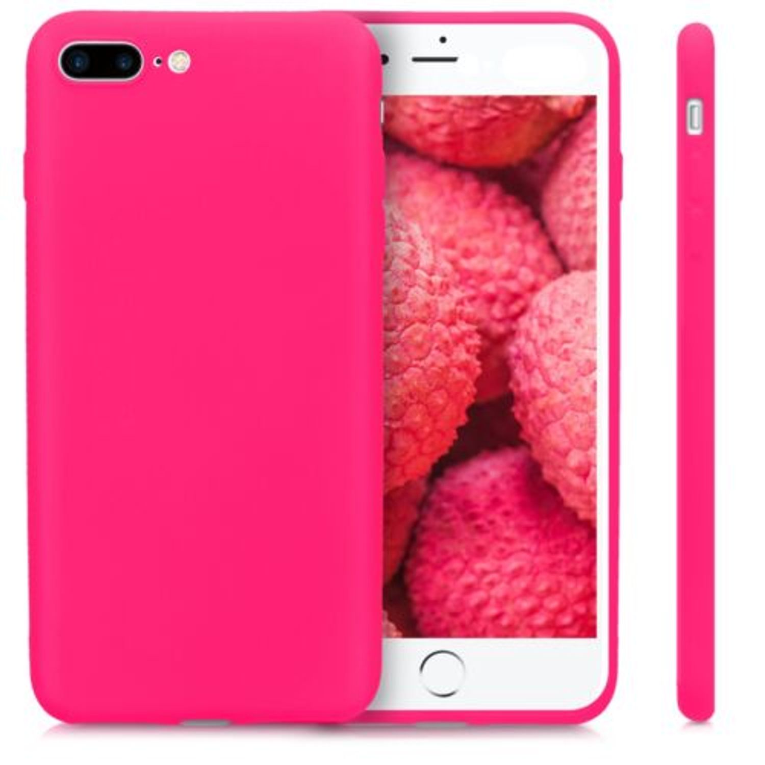 Husa pentru Apple iPhone 8 Plus/iPhone 7 Plus, Silicon, Roz, 45354.77 fotografia produsului View 15 L