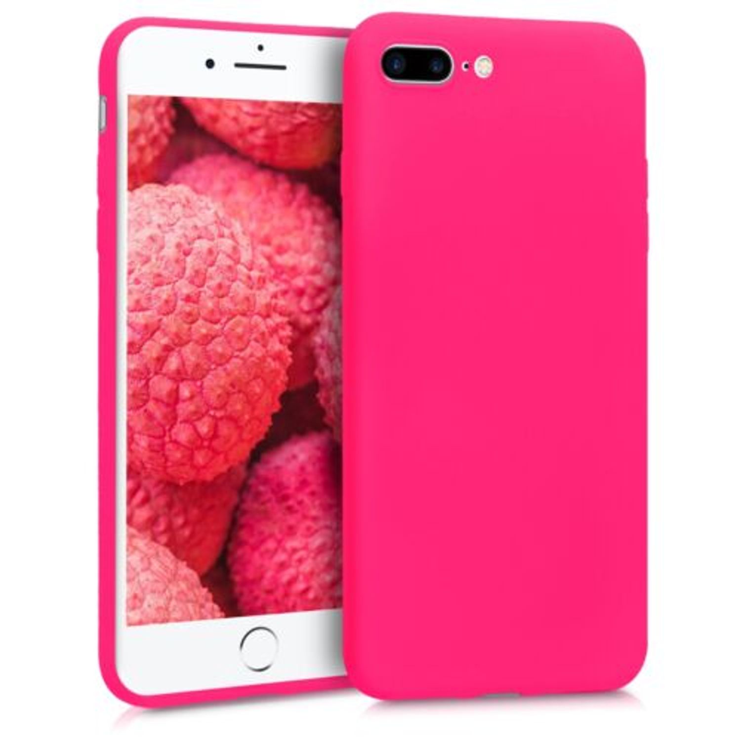 Husa pentru Apple iPhone 8 Plus/iPhone 7 Plus, Silicon, Roz, 45354.77 fotografia produsului View 16 L