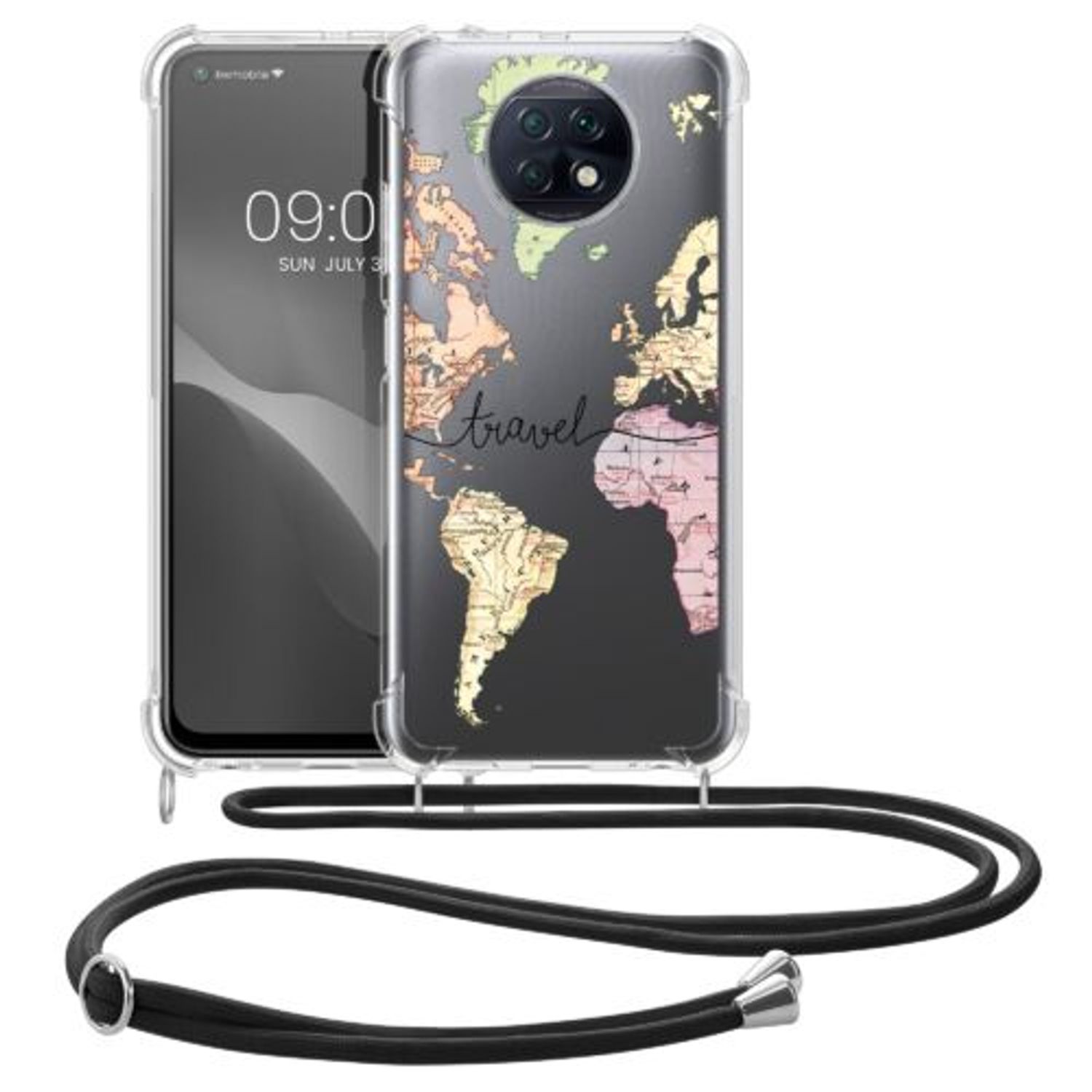 Husa Kwmobile pentru Xiaomi Redmi Note 9T, Silicon, Multicolor, 58214.02 fotografia produsului