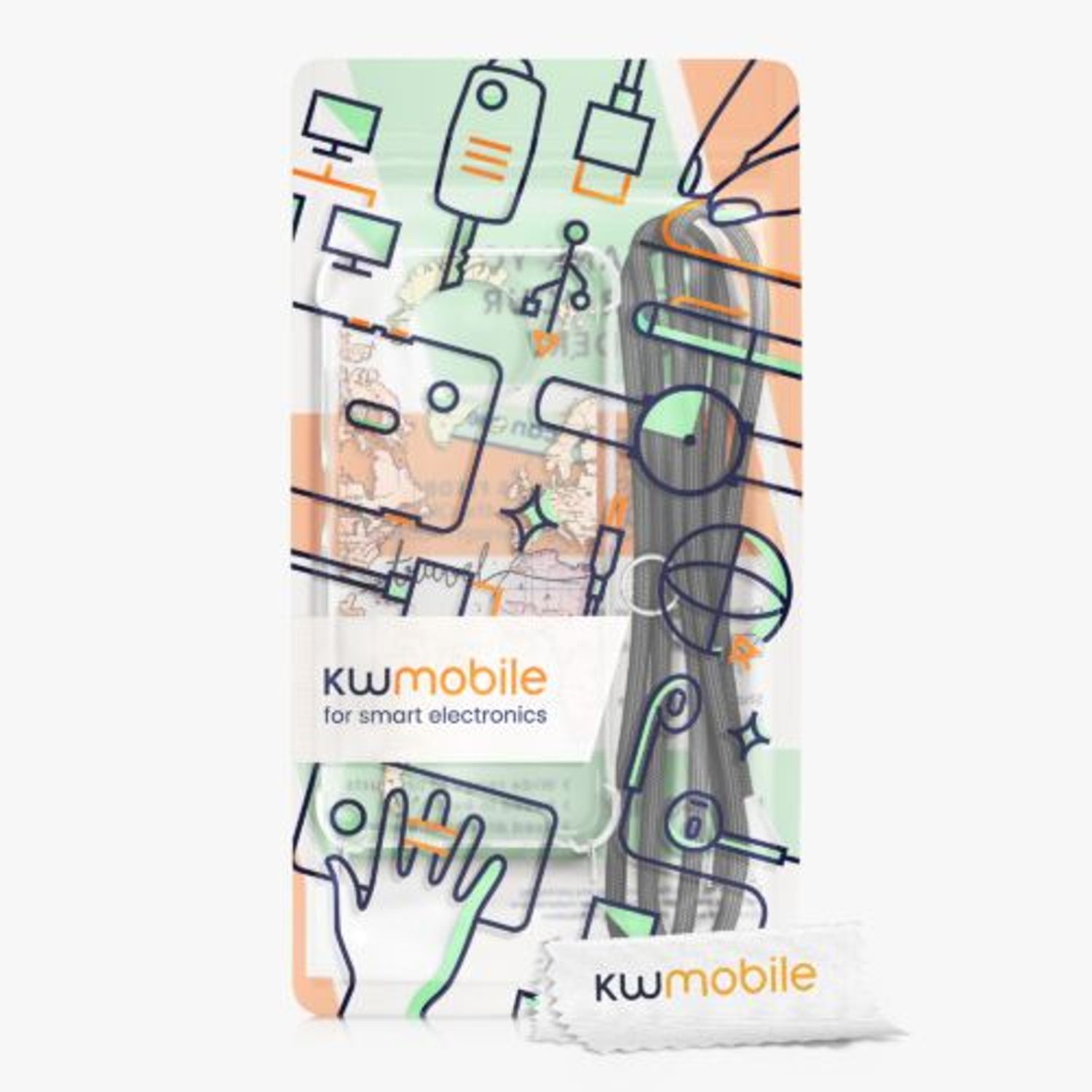 Husa Kwmobile pentru Xiaomi Redmi Note 9T, Silicon, Multicolor, 58214.02 fotografia produsului View 7 L