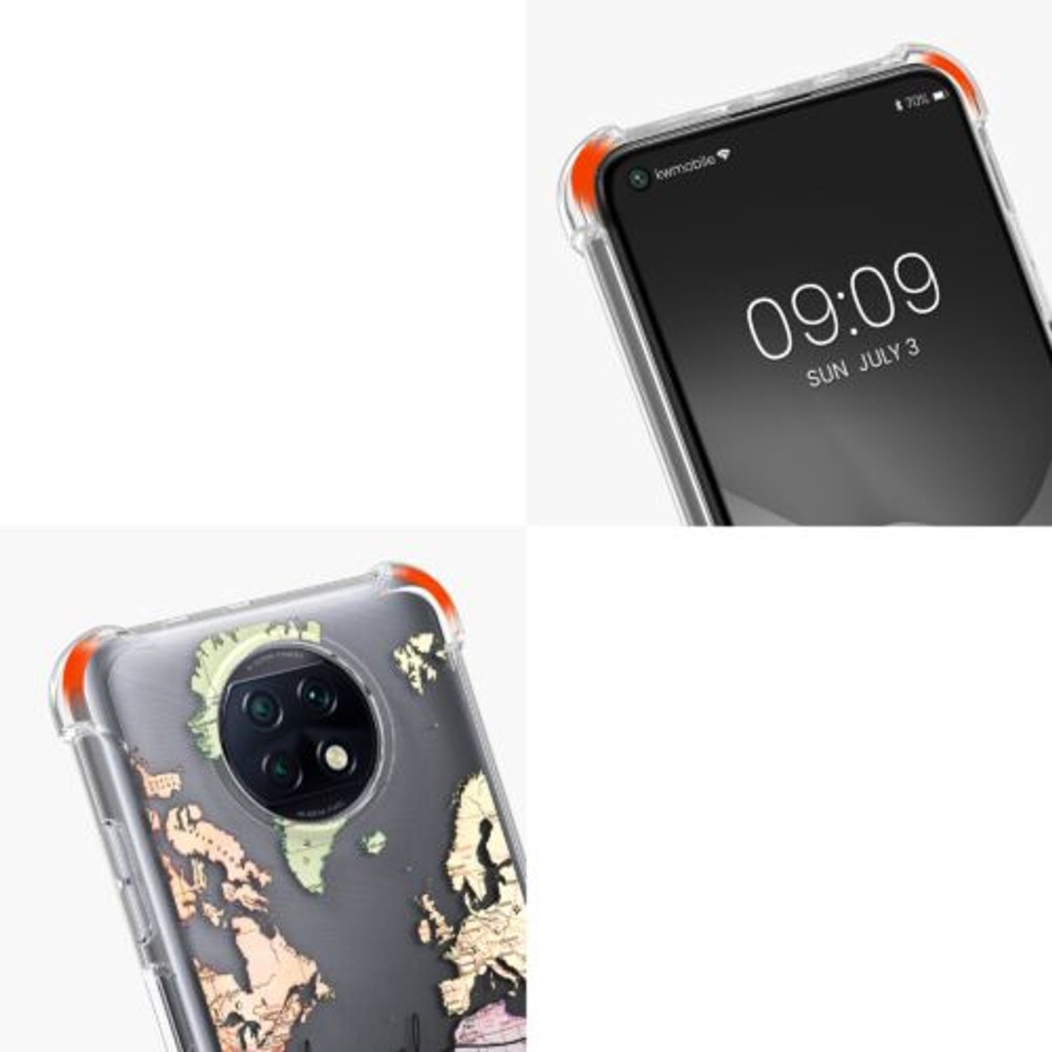 Husa Kwmobile pentru Xiaomi Redmi Note 9T, Silicon, Multicolor, 58214.02 fotografia produsului View 8 L