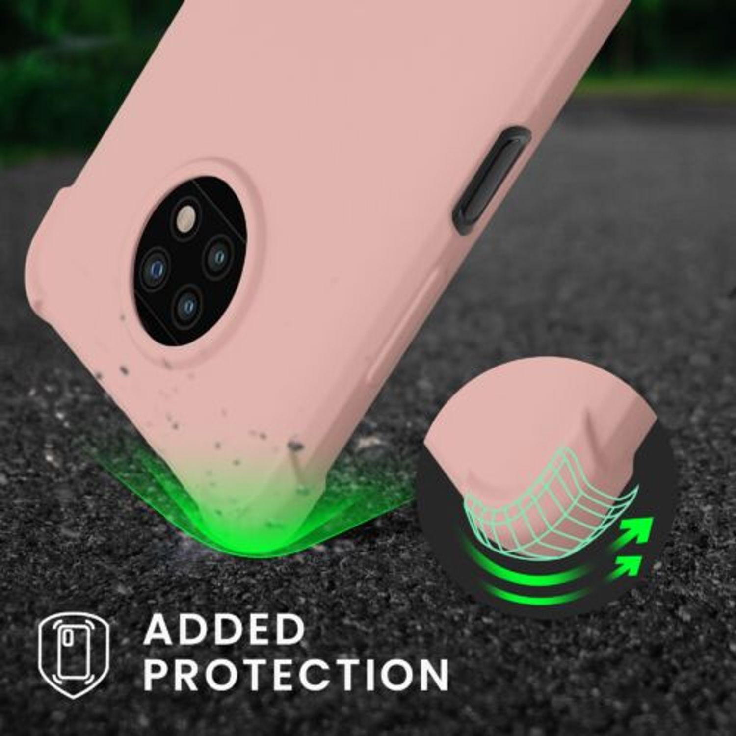 Husa Kwmobile pentru Xiaomi Redmi Note 9T, Silicon, Roz, 54660.154 fotografia produsului View 2 L