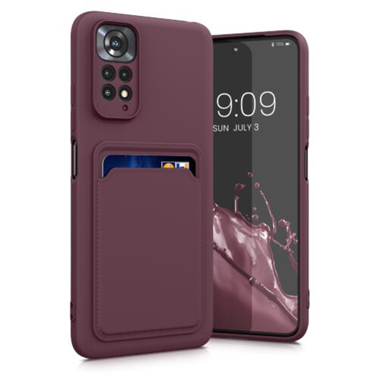 Husa Kwmobile pentru Xiaomi Redmi Note 11/Redmi Note 11s, Silicon, Violet, 57384.190 fotografia produsului