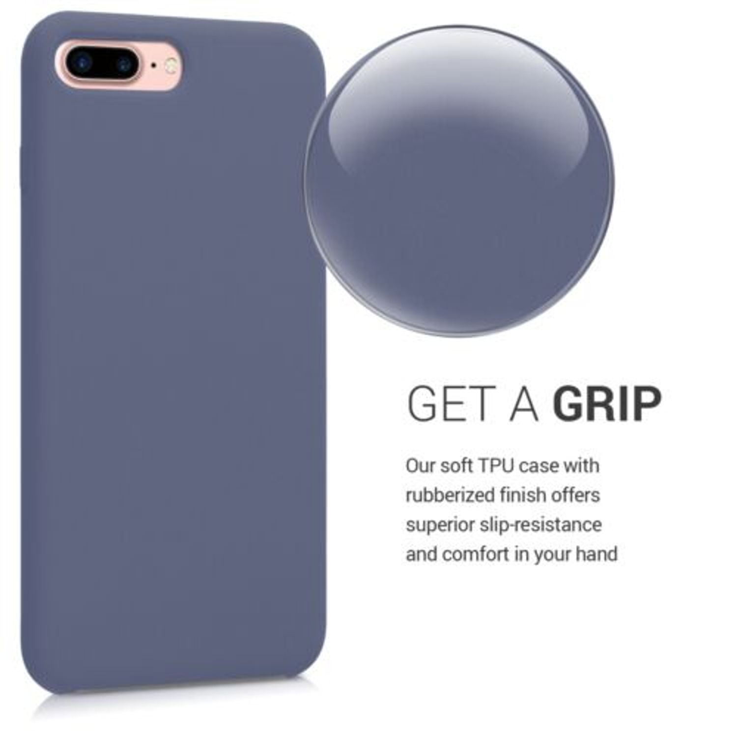 Husa pentru Apple iPhone 8 Plus/iPhone 7 Plus, Silicon, Mov, 40842.130 fotografia produsului View 4 L